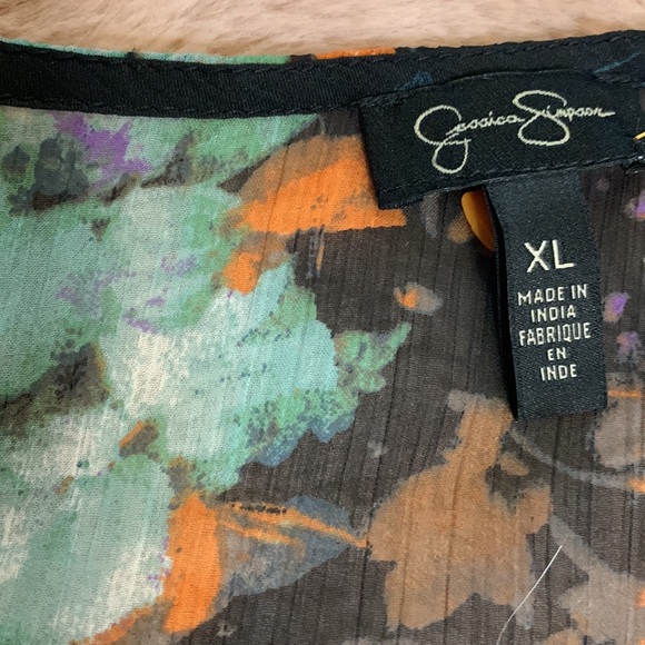Jessica Simpson sheer floral top - XL - Picture 4 of 8
